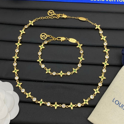 Louis Green Blossom Gold Necklace