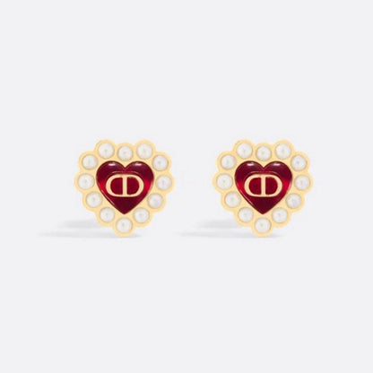 Petit CD Baroque Stud Earrings