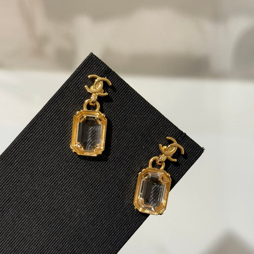 CC 26P Crystal Gold Earrings