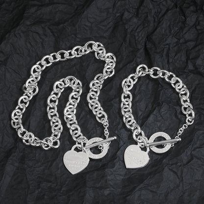 Tiff Heart Tag Bracelet