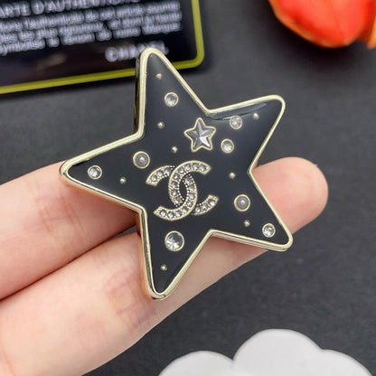 CC Star Gold Brooch
