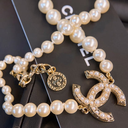 CC 100th Anniversary Fuax Pearl Necklace