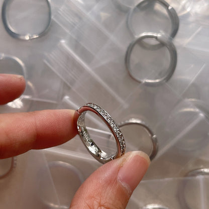 Tiff Lock Diamonds White Gold Ring