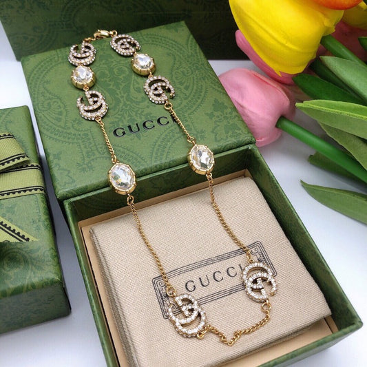 GG Pearl Gold Chain Necklace