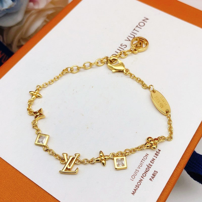 Louis Crystal Chain Bracelet