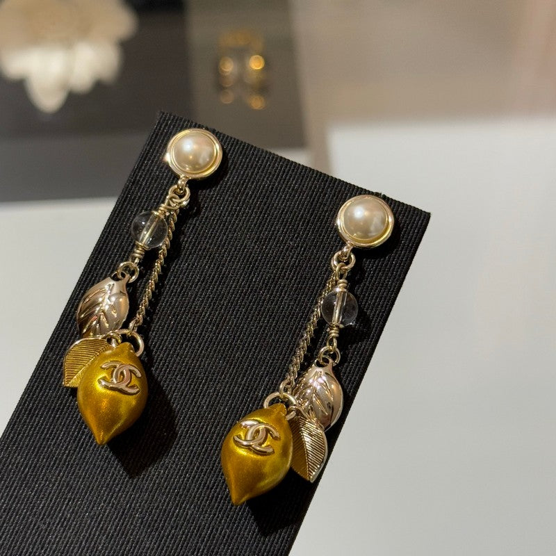 CC 26P Lemon Long Earrings