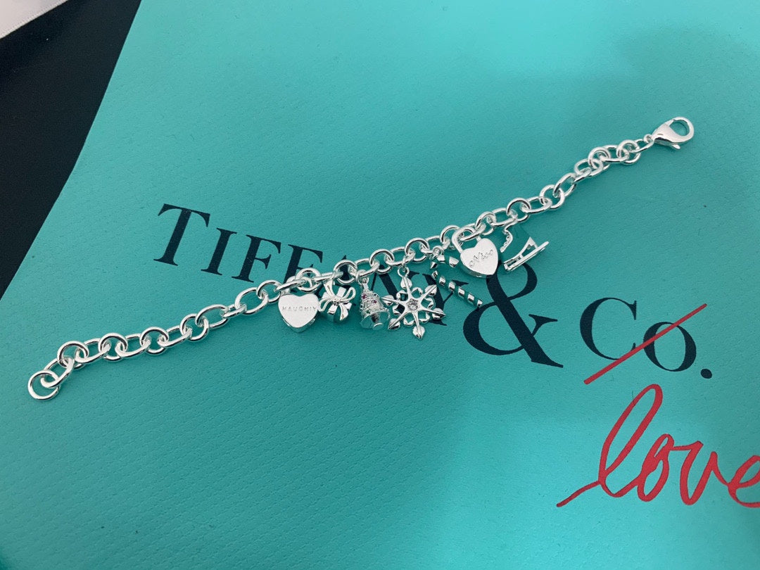 Tiff Christmas Tag Bracelet