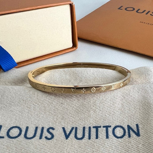Louis Monogram Gold Bracelet