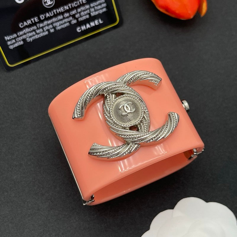CC Gold Pink Resin Bracelet