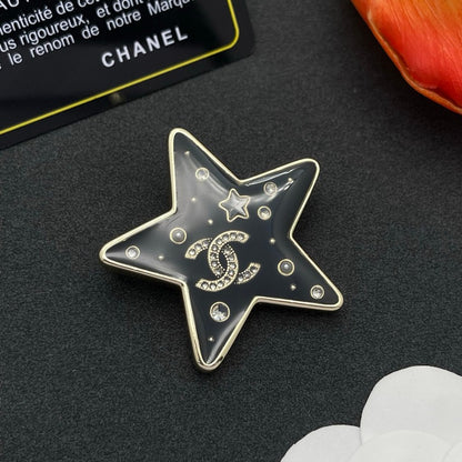 CC Star Gold Brooch