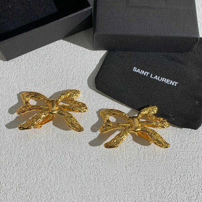 Saint 26C Butterfly Gold Earrings