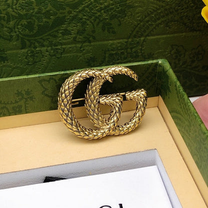 GG Vintage Gold Brooch