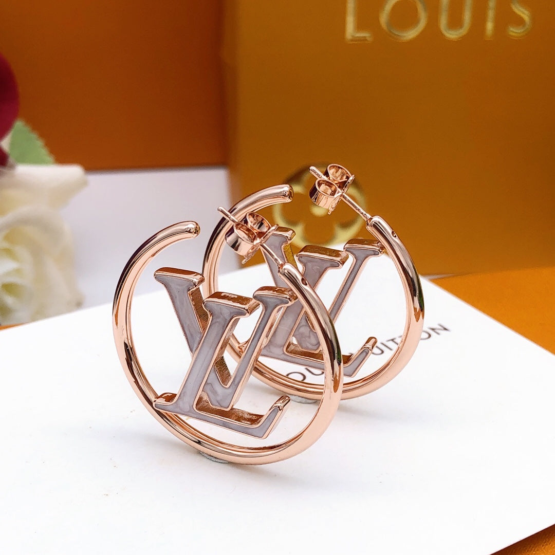 Louis Louise Hoop Pearls Earrings