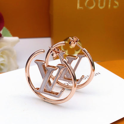 Louis Louise Hoop Pearls Earrings