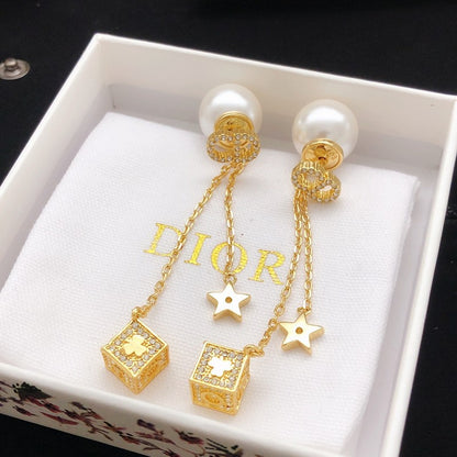 CD Tribales Box Long Earrings