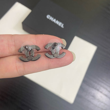 CC Color Diamond Black Earrings