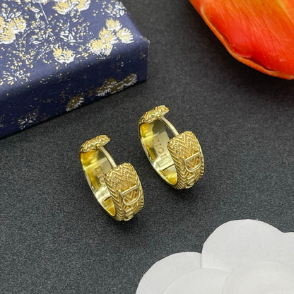 CD Diamond Circle Earrings