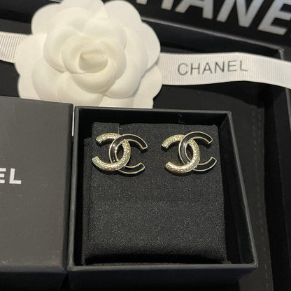 CC 26C Black Gold Diamond Earrings