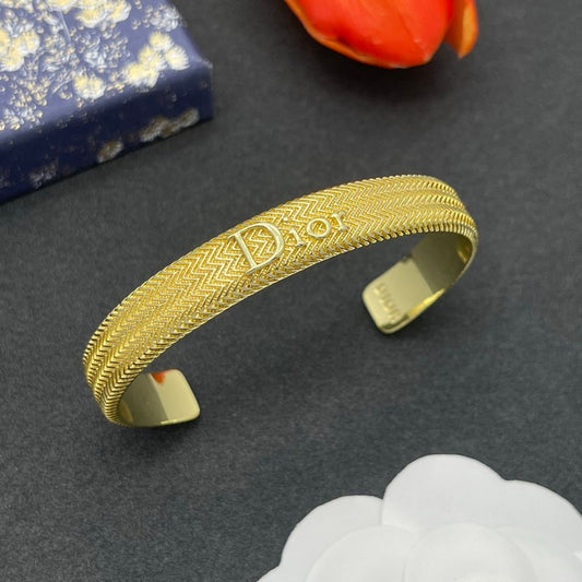CD Petit Diamond Cuff Bracelet