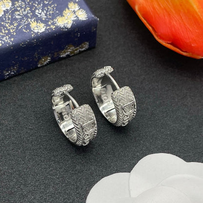 CD Diamond Circle Earrings