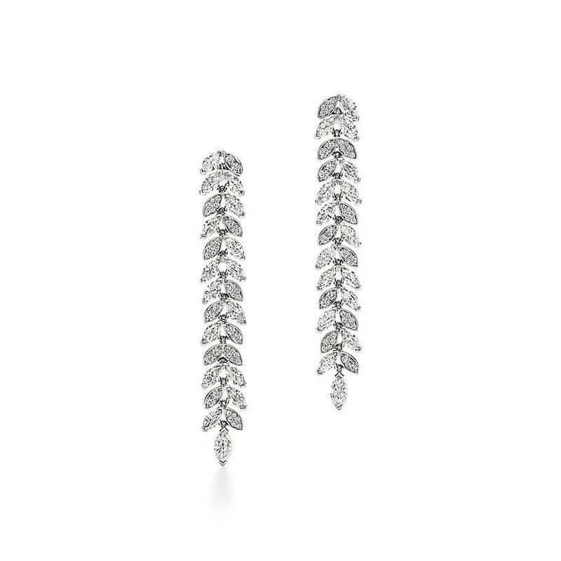 T Victoria Diamond Vine Drop Earrings