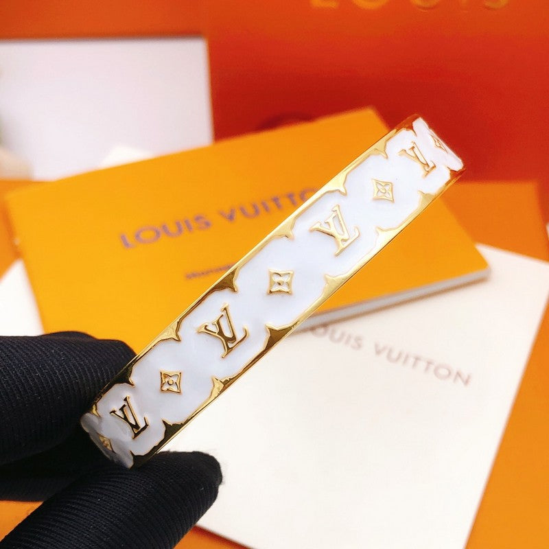 Louis Color Monogram Gold Bracelet