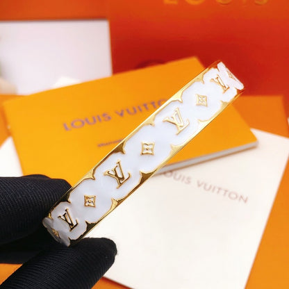 Louis Color Monogram Gold Bracelet