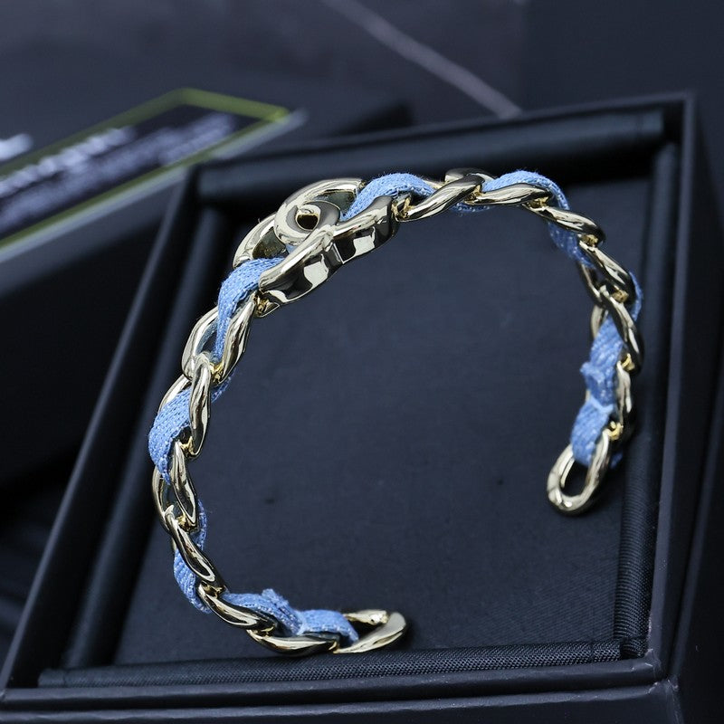 CC 25P Denim Blue Open Cuff Bracelet
