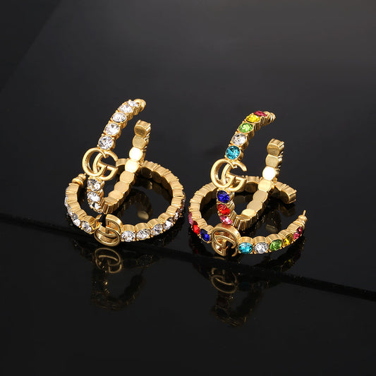18K GG Circle Earrings