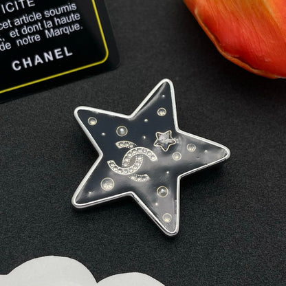 CC Star Gold Brooch