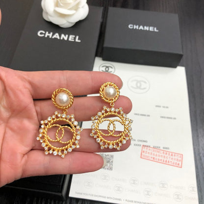 CC Snow Flower Diamond Earrings