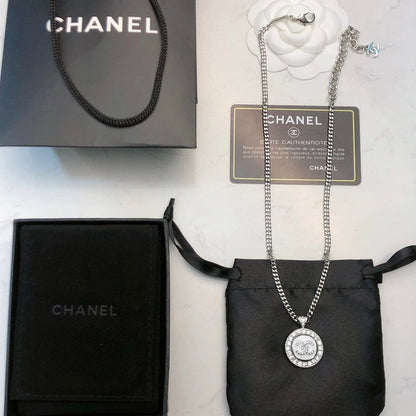 CC Black & White Diamond Gold Necklace