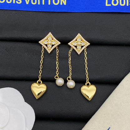 Louis Color Blossom Long Earrings