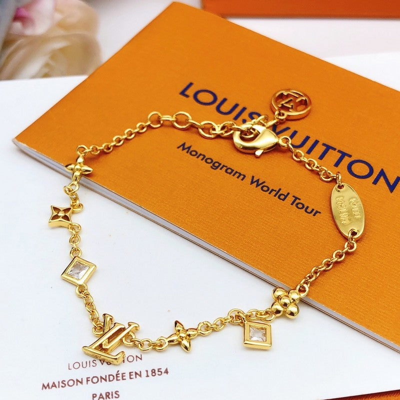 Louis Crystal Chain Bracelet