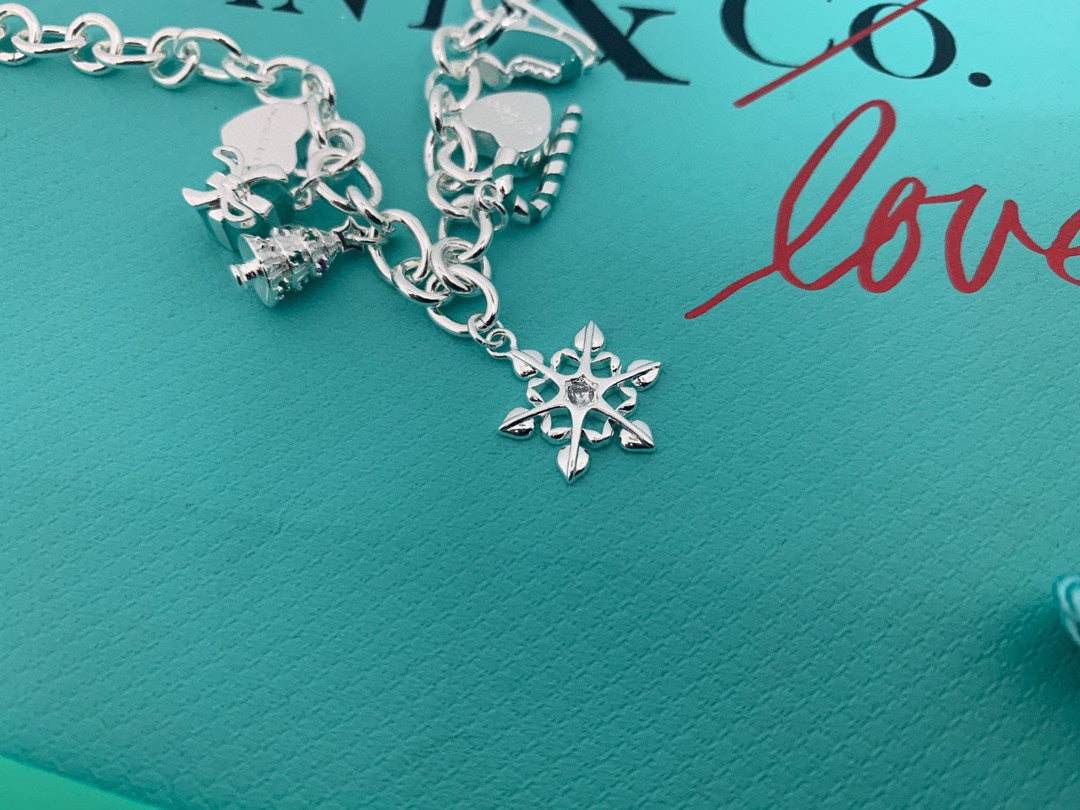 Tiff Christmas Tag Bracelet