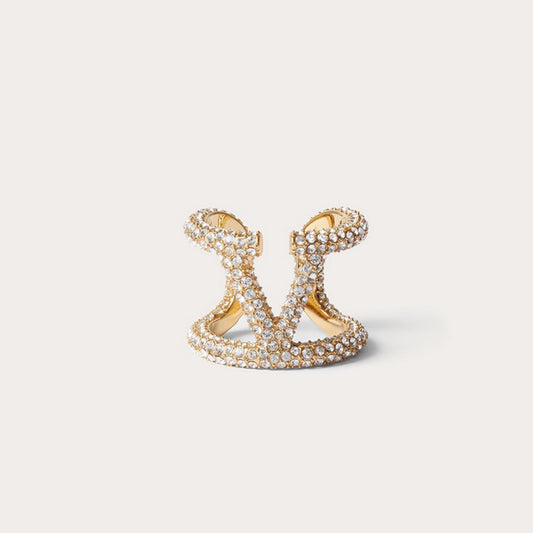 Vlogo Signature Diamond Ring