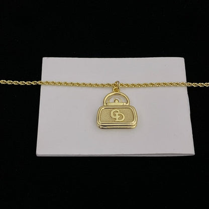 CD Vintage Bag Necklace