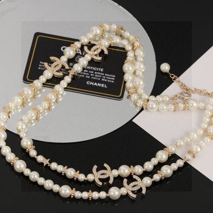 CC 26C Long Pearl Necklace