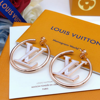 Louis Louise Hoop Pearls Earrings