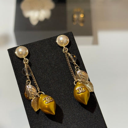 CC 26P Lemon Long Earrings