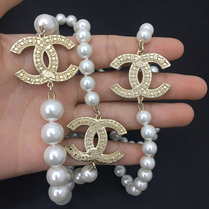 CC 100th Anniversary Pearl Long Necklace