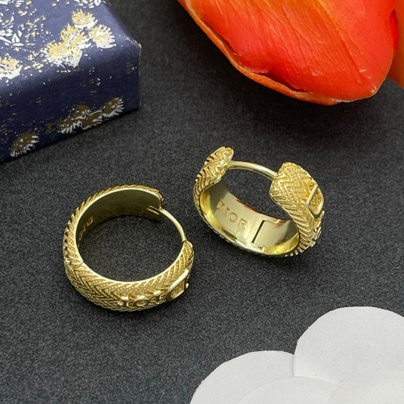 CD Diamond Circle Earrings