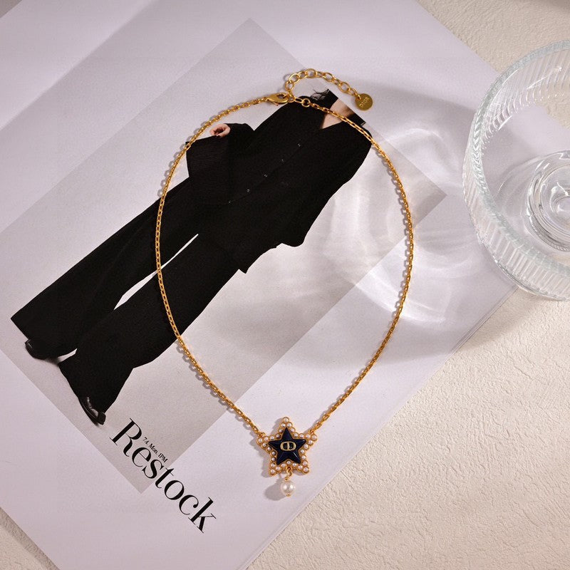 Petit CD Lucky Baroque Necklace