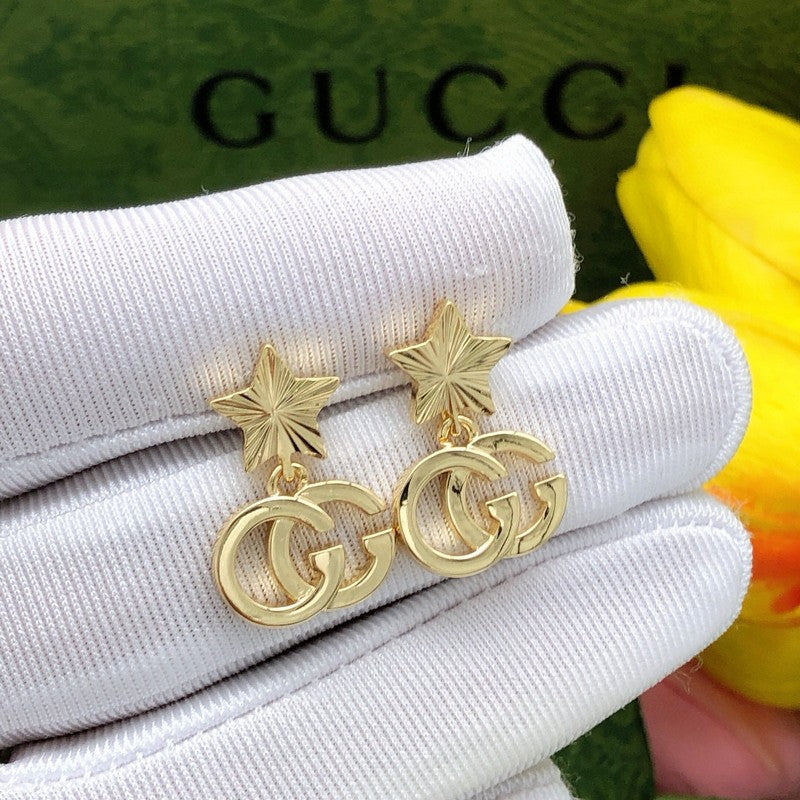 GG Star Gold Earrings