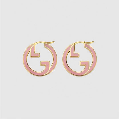 GG Pink Hollow Earrings