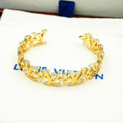 Louis Monogram White Gold Bracelet