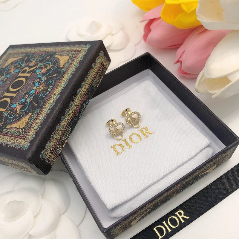 CD Tribales Pave Diamond Earrings