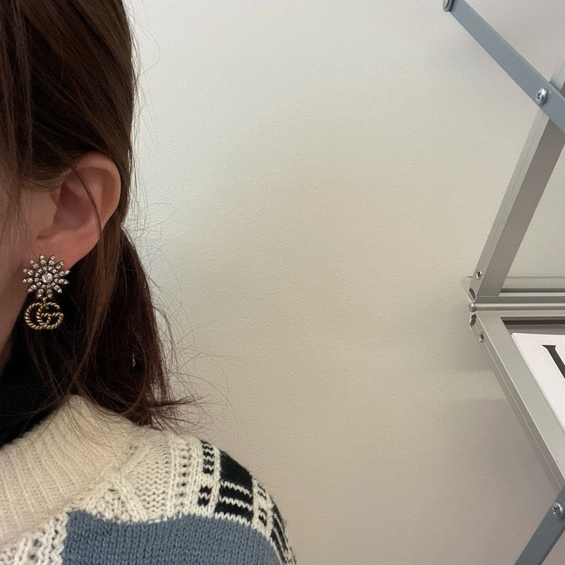 GG Diamond Butterfly Earrings