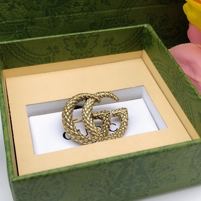 GG Vintage Gold Brooch