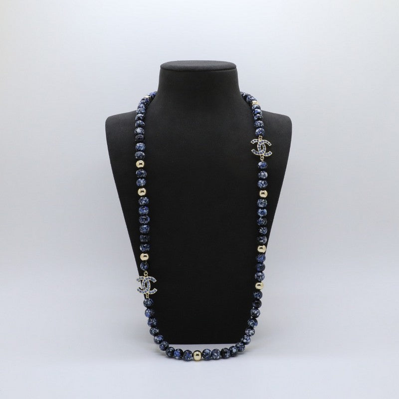 CC Black Pearl Long Necklace